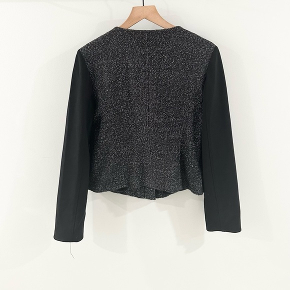 Loft Tweed Crop Jacket Black Size 12 - Picture 5 of 5